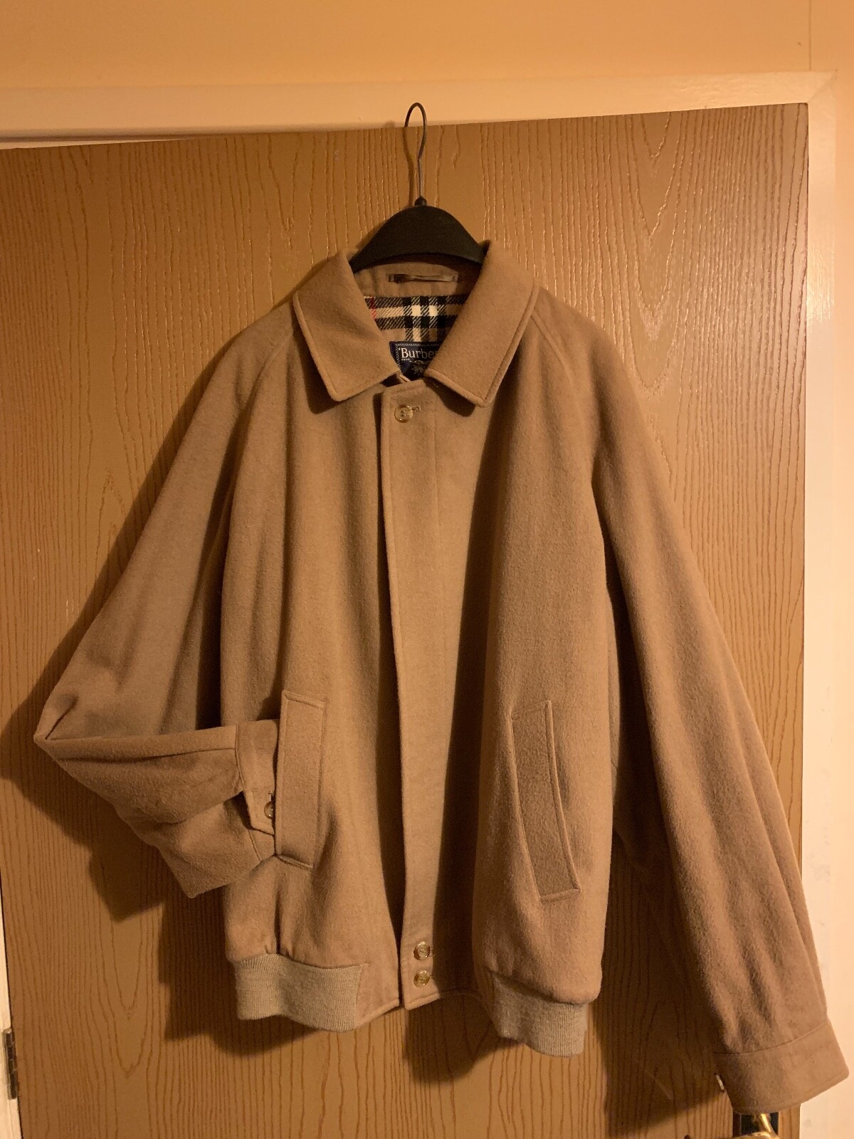 ぴ*屋様 vtg Burberry short wool Harrington vtg Burberry short wool Harrington jkt