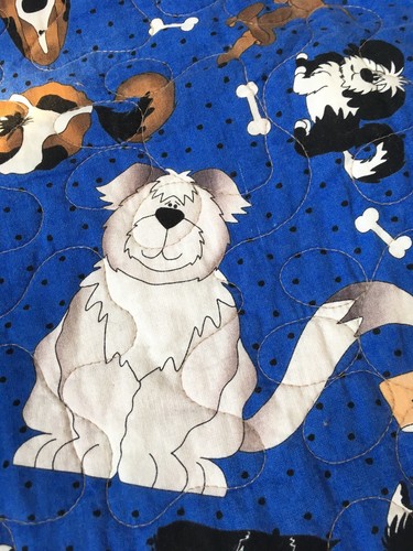 dog quilt handmade
