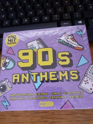 100 HITS Ultimate 90s Anthems 5CD NEW SEALED FASTPOST SNAP WHITE TOWN BABYLON ZO