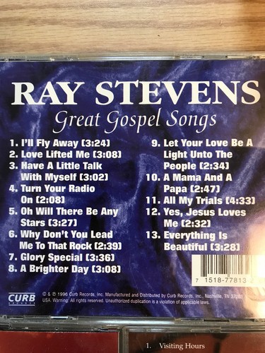 LOT OF 3 MUSIC CD COUNTRY GOSPEL George Jones Ray Stevens Bill Young