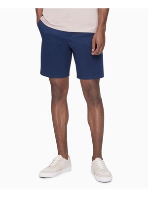 

CALVIN KLEIN Мужские темно-синие прямые эластичные шорты чинос 30 Талия, Navy, 40FM625