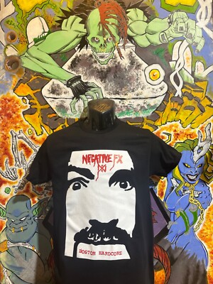 Negative FX ''Boston..'' Shirt Black Flag Punk Cro Mags DRI Void Youth of Today