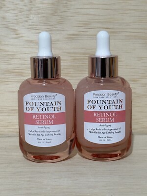 Lot Of 2-PRECISION BEAUTY- Fountain Of Youth With Retinol Serum PAO 24/Months