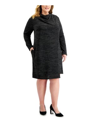 CONNECTED APPAREL Womens  Long Sleeve Sheath Dress