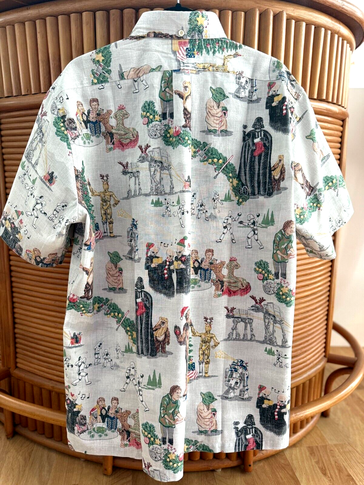 Reyn Spooner Men's "A STAR WARS SITHMAS" PULLOVER Glacier Christmas Shirts