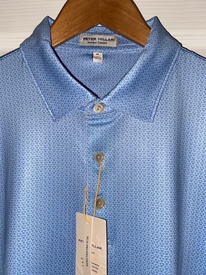 Peter Millar Crown Sport  I ll Have It Neat Performance Jersey Golf Polo Medium