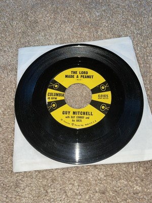 Guy Mitchell With Ray Conniff : The Lord Made A Peanut / One Way Street 1957 45