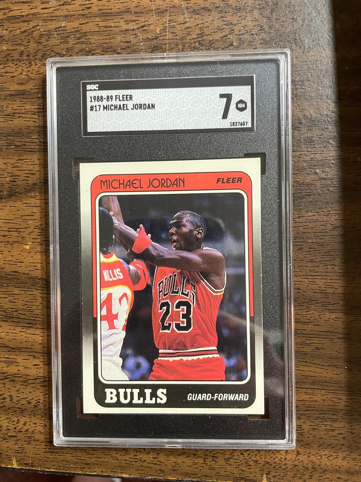 88-89 FLEER MICHAEL JORDAN #17 BASKETBALL CARD SGC 7 NM | eBay
