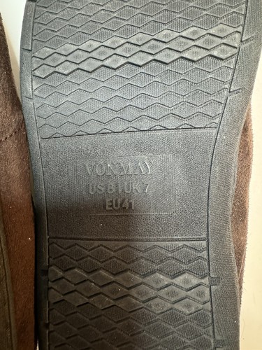 Mens Vonmay Brown Fluffy Slippers Size 8 