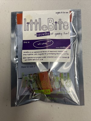 Wire Bits - W1 Wire - LittleBits New In Sealed Package