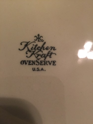 Homer Laughlin PRISCILLA Roses Pie Plate Ovenware Kitchen Kraft Oven USA Pottery