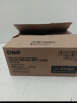 DNP DS480 4x8'' Media Set for DS480 Printer Premium Digital 200 Images X 2 Rolls
