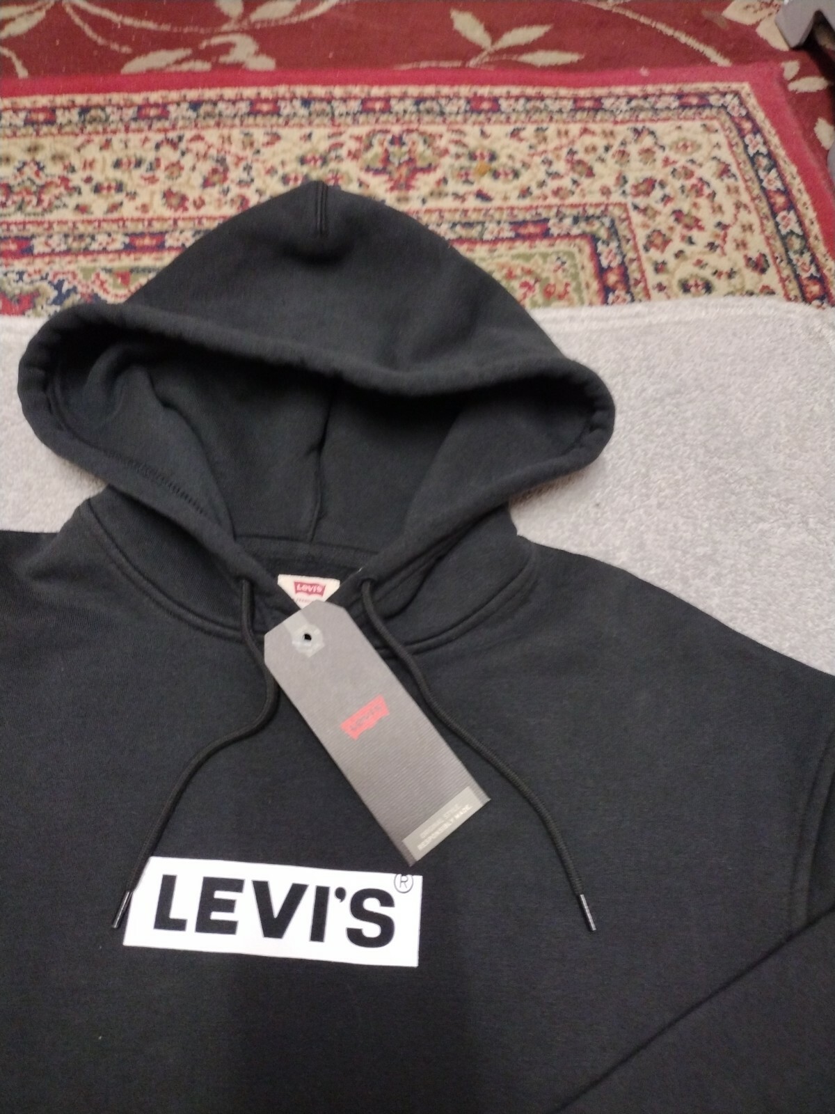Levis Fleece Overhead Hoodie Mens Size 