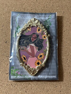 Pocahontas Pinchantress Princely Portraits Fantasy Pin- LE- Gold Portrait