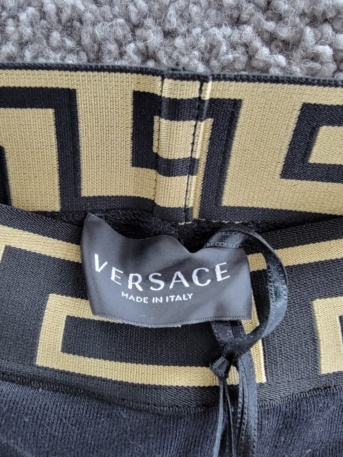 Versace Barocco Jogger Pants Little Boys' 5 Black/Gold Elastic Waist Pull On - Picture 10 of 17