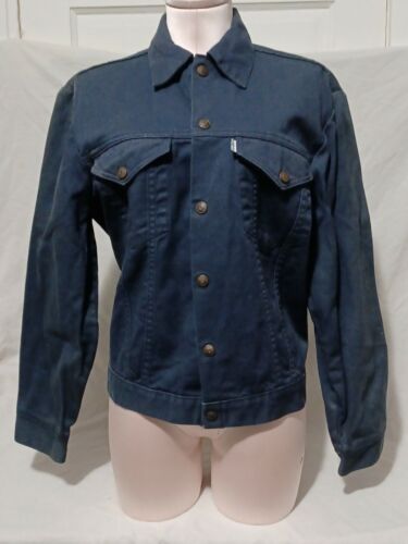 USA製 70s Levi's 70505 Gジャン 44 コットンツイル 水色