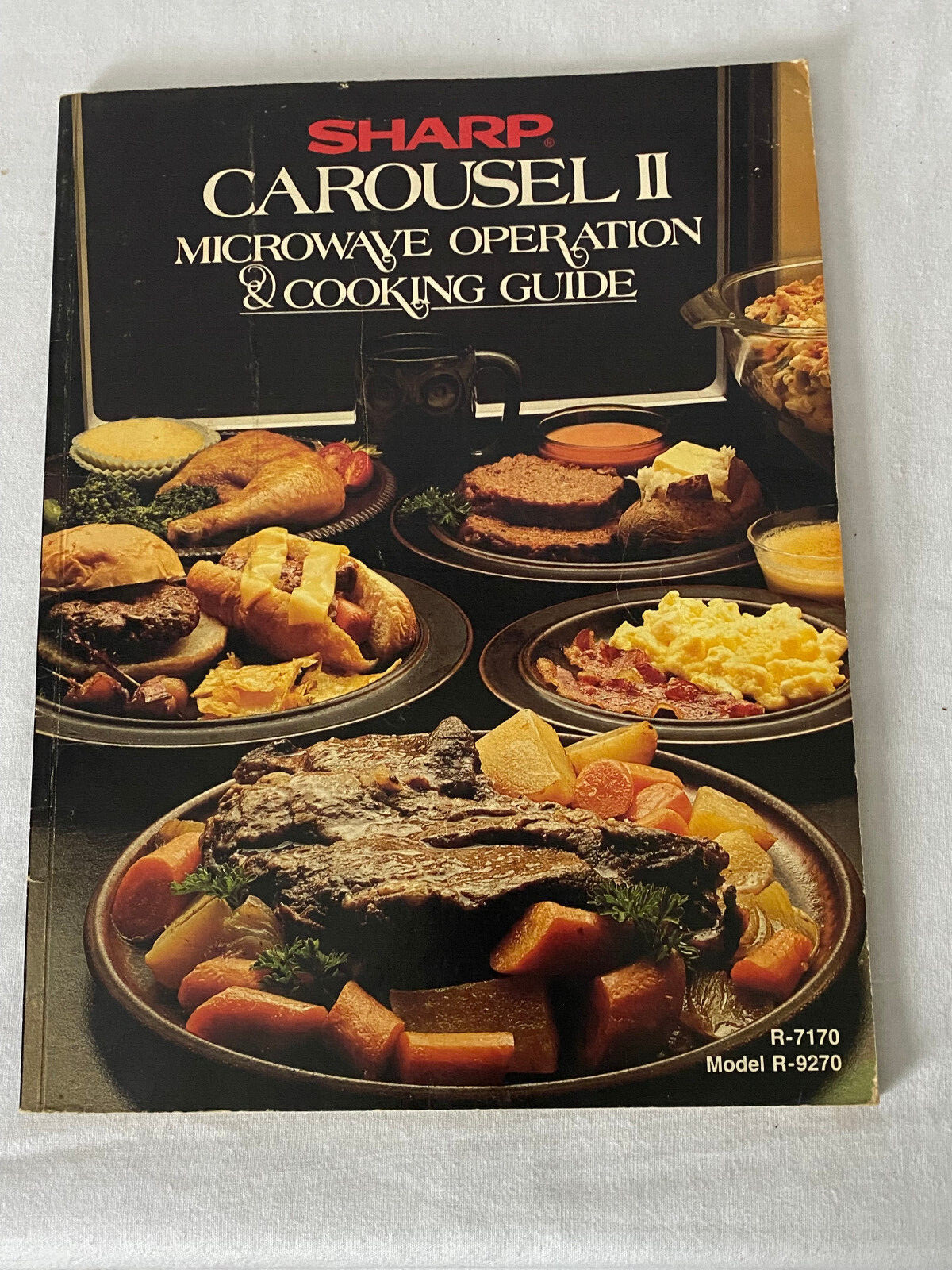 SHARP Carousel Convection Microwave Cook Book,Hardcover,1983,Tips & Recipes