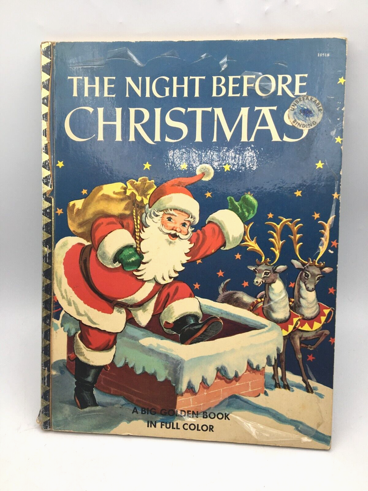 Vintage The Night Before Christmas 10518 A Big Golden Book 1950, 1949 Free Ship Vintage The Night Before Christmas 10518 A Big Golden Book 1950, 1949 Free Ship