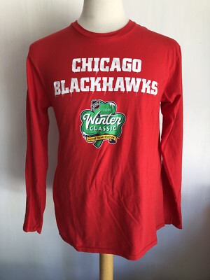 CHICAGO BLACKHAWKS (2019) NHL Winter Classic Notre Dame Stadium T-Shirt Medium