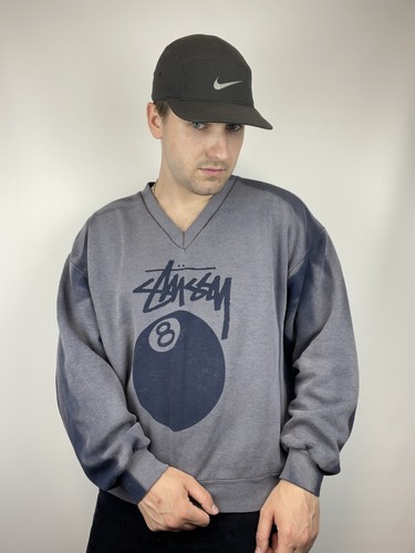Vintage 80s 90s Stussy Archive Mock Neck Sweatshirt Pullover