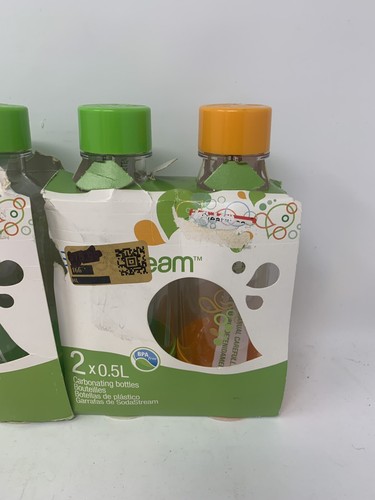 Soda Stream 6 x 0.5L Carbonating Bottles (3) 2 Pack Packs Brand New EXPIRED 2016