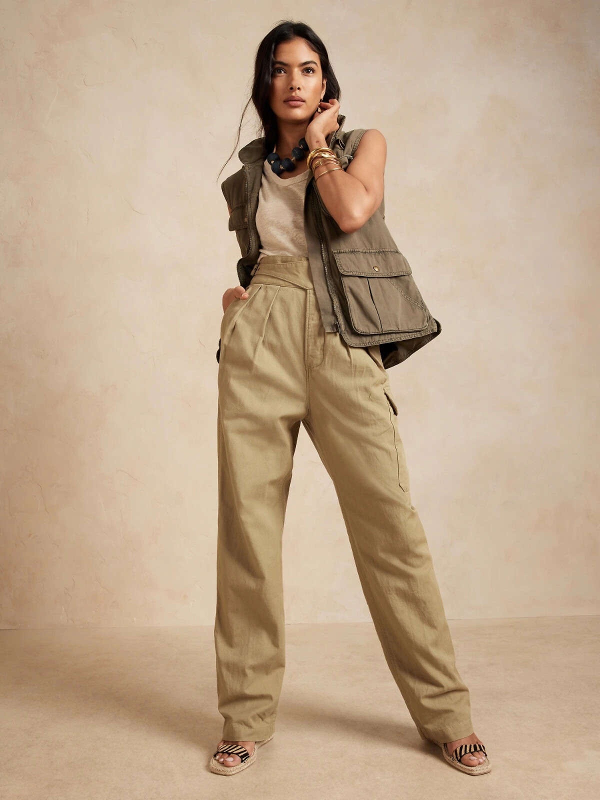 バッグ 2000s banana republic sling bag khaki $_57.JPG?set_id