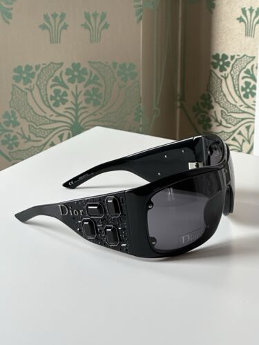 DIOR Ontherocks Black Rhinestone Oversized Mask Sunglasses DIOR Ontherocks Black Rhinestone Oversized Mask Sunglasses