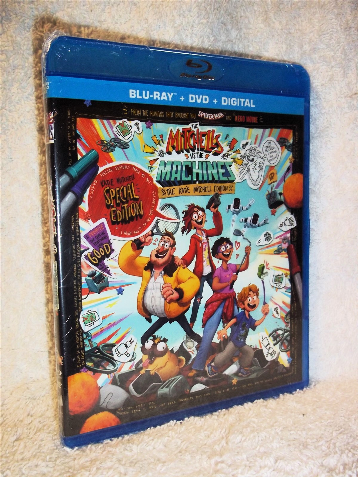The Mitchells Vs The Machines (Blu-ray/DVD, 2021) family