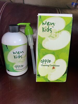 Kids WEN Chaz Dean APPLE Cleansing Conditioner w/ Pump 16 oz.~NEW/SEALED IN BOX