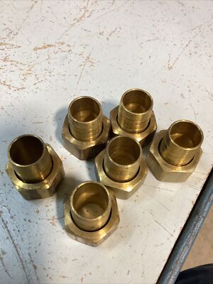 6 Parker Interstate #FFS299 Brass 2pc Swivel 3/4 F X 3/4 barb