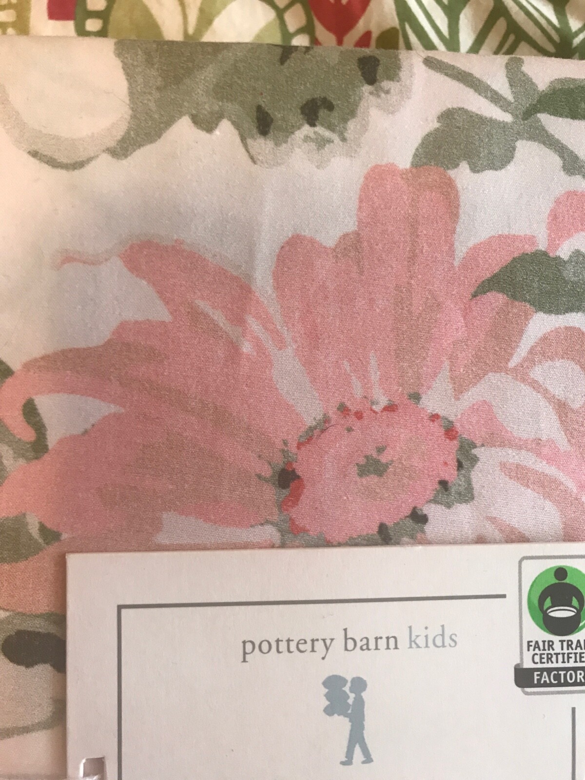 Pottery Barn Kids NEW NIP Duvet Cover Twin Pink Roses Flowers Floral Garden Girl