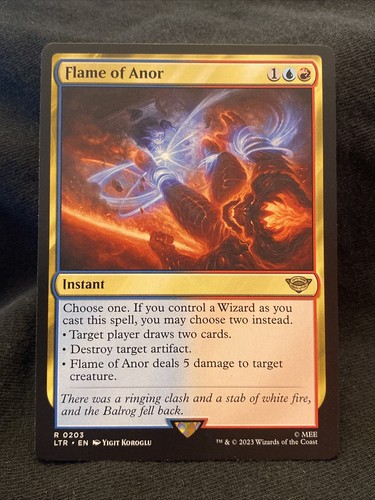 アノールの焔/Flame of Anor(LTR-BF) 203)《アノールの焔/Flame of Anor》[LTR] 金R | 日本最大級 MTG
