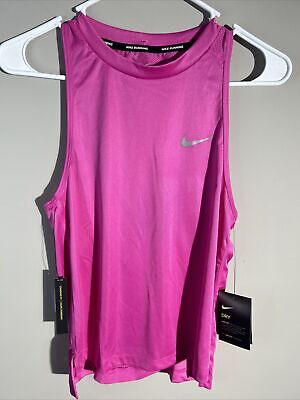 NEW Women's Nike Dri-Fit Miler RacerBack Tank Top AT4210-623 Size XS Running Top