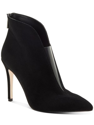 

JESSICA SIMPSON Женские черные кожаные ботильоны с глубоким вырезом Piercie Stiletto, Черный, JS-PIERCIE