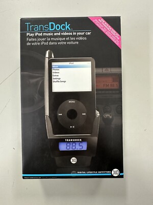 DLO TransDock Deluxe in-car iPod Dock & FM Transmitter New