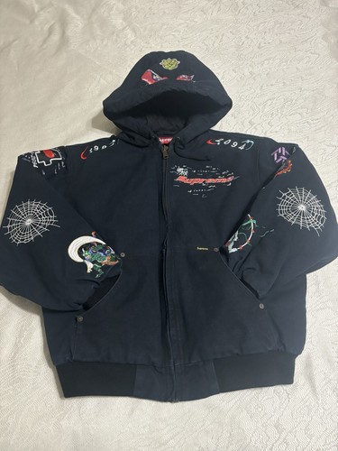 supreme Canvas Clip Jacket black Mサイズ Supreme Canvas Clip Jacket Black Men's - SS23 - US