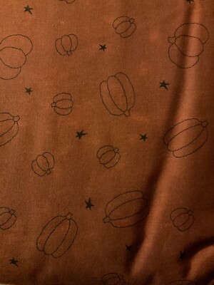Primitive country vintage decor Honey & me Pumpkin Patch fabric #F8011