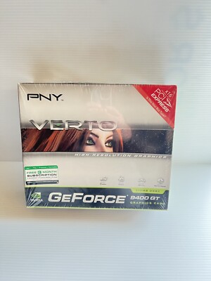 PNY Nvidia GeForce 9400 GT, 512MB DDR2, PCI Graphics Card NEW SEALED