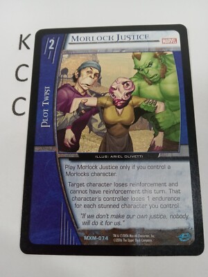 VS. System TCG Marvel 2006 Xmen Morlock Justice Plot Twist MXM-074