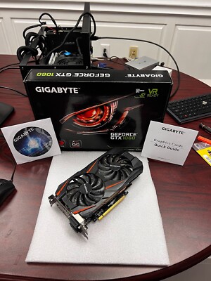 Gigabyte GV-N1060WF2OC-6GD GeForce GTX 1060 1556MHz 6GB GDDR5 Graphics Card