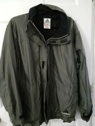 Vintage Adidas Equipment CA 00411 RN 88387 Mens Zip Olive Jacket