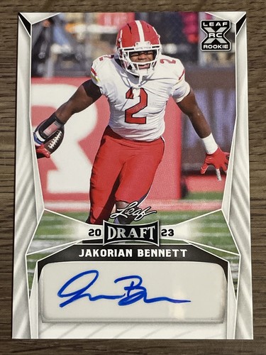 2023 Leaf Draft Jakorian Bennett #BA-JB2