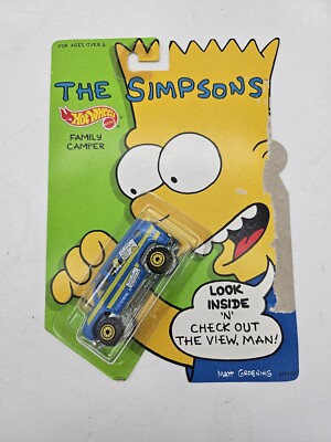 HOT WHEELS THE SIMPSONS FAMILY CAMPER VEHICLE  1990 NEW Bart Homer Lisa Marge