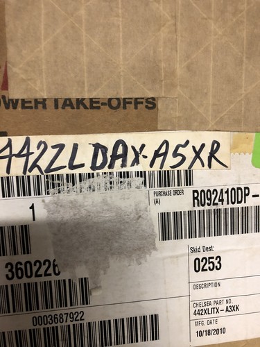 CHELSEA CHELSEA TWO GEAR 6-BOLT PTO 442ZLDAX-V3XK | eBay
