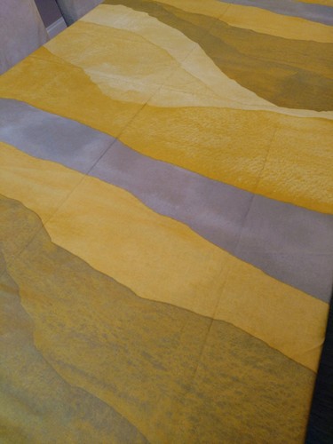 RARE Marimekko Fabric - JOIKU - 2008 - Yellow Gray Waves 2 Yards