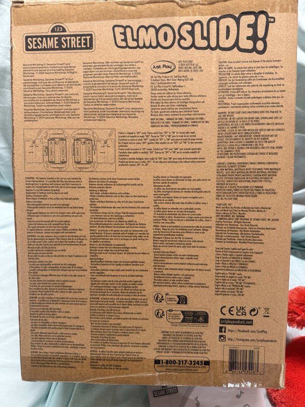 Just Play Sesame Street Elmo Slide Interactive Electronic Plush Toy