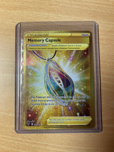 Memory Capsule Gold Star Und Reverse Holo Englisch Boosterfrisch.