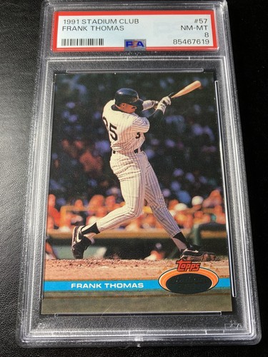ホセ ラミレス Topps Stadium Club トッパー サイン 1991 Topps Stadium Club Frank Thomas Chicago White Sox #57
