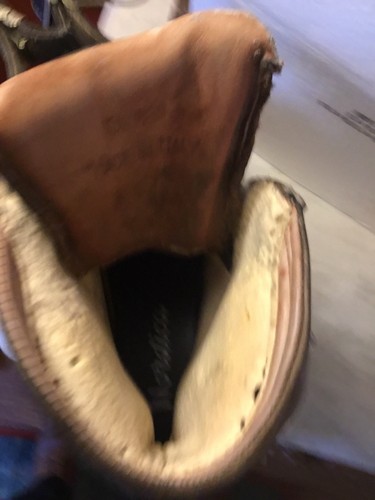 1970. Nordica  Leather Snow Ski BOOT. Size 10 1/2 & display Boot Rack aluminum