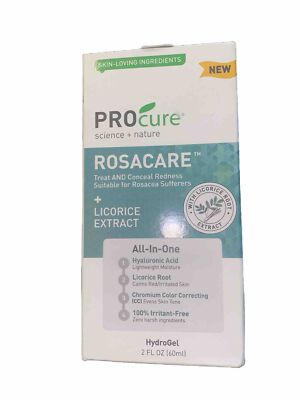 ProCure Rosacare HydroGel 2FL Oz- 60ml Licorice Root extract New